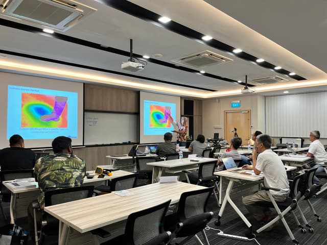 Students in thermography course