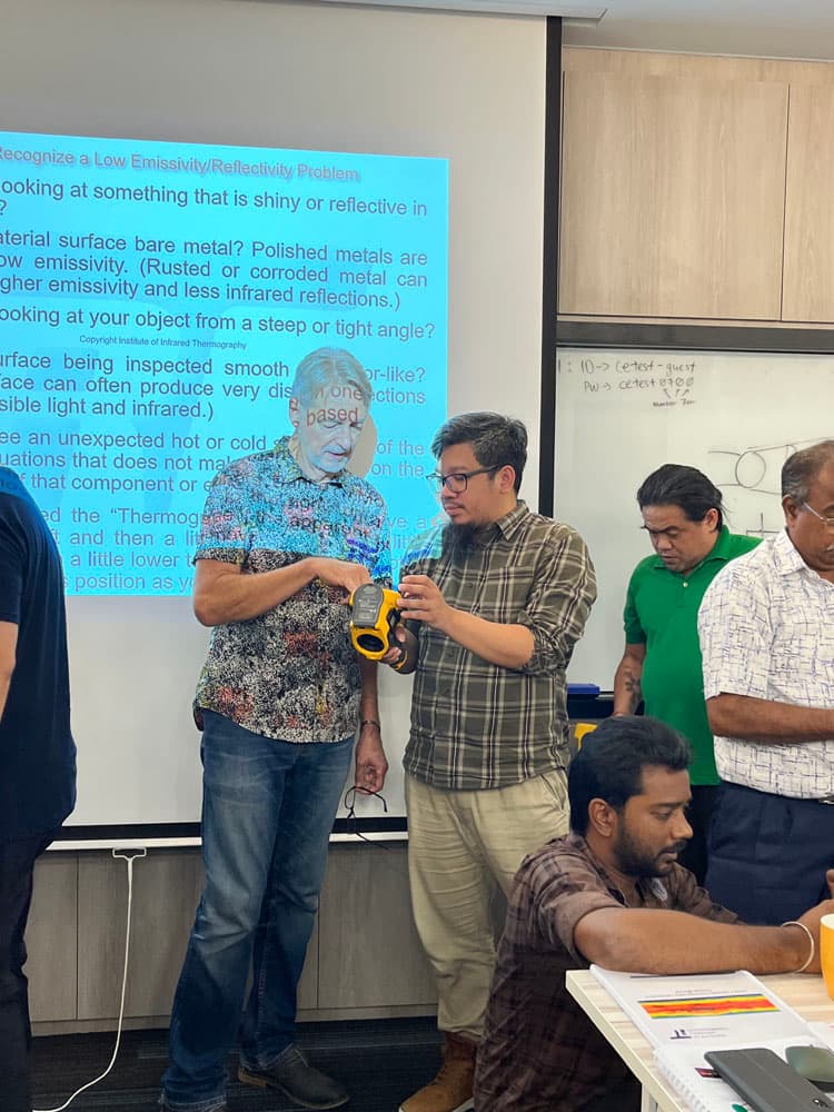 Thermography training in progress